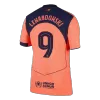 Authentic LEWANDOWSKI #9 Barcelona Soccer Third Away Jersey 2025/26 Orange - bestfootballkits