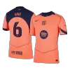 Authentic GAVI #6 Barcelona Soccer Third Away Jersey 2025/26 Orange - bestfootballkits
