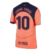 Authentic LAMINE YAMAL #10 Barcelona Soccer Third Away Jersey 2025/26 Orange - bestfootballkits