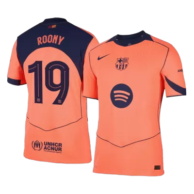 Authentic ROONY #19 Barcelona Soccer Third Away Jersey 2025/26 Orange - bestfootballkits
