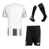 Juventus Home Soccer Jersey Kit(Jersey+Shorts+Socks) 2025/26 Black&White - bestfootballkits