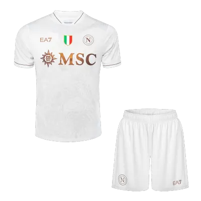 Napoli Away Soccer Jersey Kit(Jersey+Shorts) 2025/26 Sand - bestfootballkits