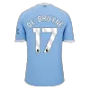DE BRUYNE #17 Manchester City Home Soccer Jersey 2025/26 Blue - bestfootballkits