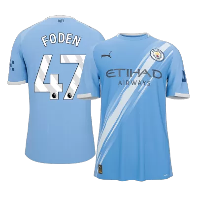 FODEN #47 Manchester City Home Soccer Jersey 2025/26 Blue - bestfootballkits