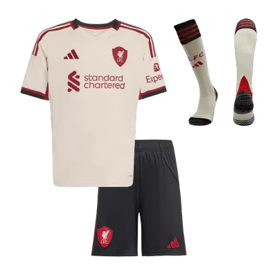 Liverpool Away Kids Jerseys Full Kit 2025/26 - bestfootballkits