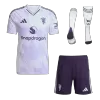 Manchester United Away Soccer Jersey Kit(Jersey+Shorts+Socks) 2025/26 White - bestfootballkits