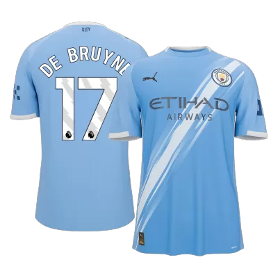 DE BRUYNE #17 Manchester City Home Soccer Jersey 2025/26 Blue - bestfootballkits