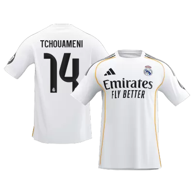 TCHOUAMENI #14 Real Madrid Home Soccer Jersey Shirt 2025/26 - bestfootballkits