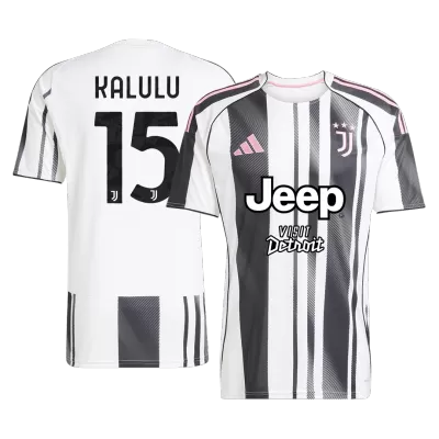 KALULU #15 Juventus Home Soccer Jersey 2025/26 Black&White - bestfootballkits