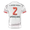 Authentic UPAMECANO #2 Bayern Munich Soccer Away Jersey 2025/26 White - bestfootballkits