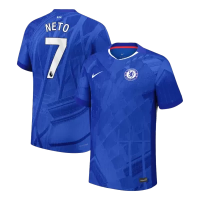 Authentic NETO #7 Chelsea Soccer Home Jersey 2025/26 Blue - bestfootballkits