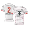 Authentic UPAMECANO #2 Bayern Munich Soccer Away Jersey 2025/26 White - bestfootballkits