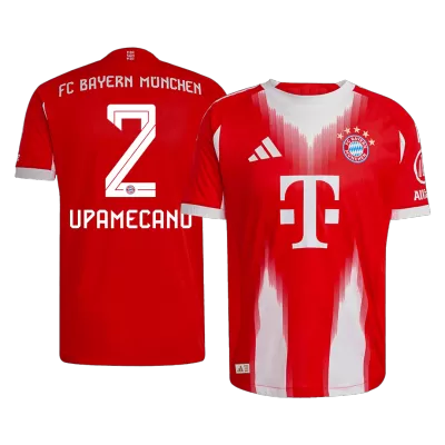 Authentic UPAMECANO #2 Bayern Munich Soccer Home Jersey 2025/26 Red - bestfootballkits