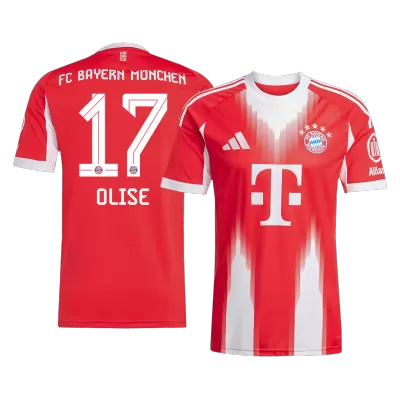 OLISE #17 Bayern Munich Home Soccer Jersey 2025/26 Red - bestfootballkits