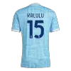 KALULU #15 Juventus Away Soccer Jersey 2025/26 Blue - bestfootballkits