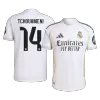 Authentic TCHOUAMENI #14 Real Madrid Soccer Home Jersey 2025/26 White - bestfootballkits
