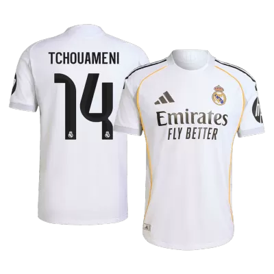 Authentic TCHOUAMENI #14 Real Madrid Soccer Home Jersey 2025/26 White - bestfootballkits