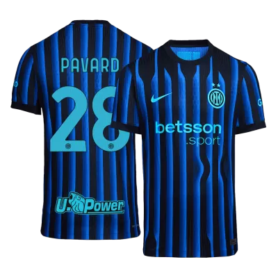 Authentic PAVARD #28 Inter Milan Soccer Home Jersey 2025/26 Blue&Black - bestfootballkits