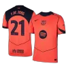 F.DE JONG #21 Barcelona Third Away Soccer Jersey 2025/26 Orange- UCL - bestfootballkits