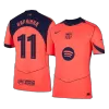 Authentic RAPHINHA #11 Barcelona Soccer Third Away Jersey 2025/26 Orange - bestfootballkits