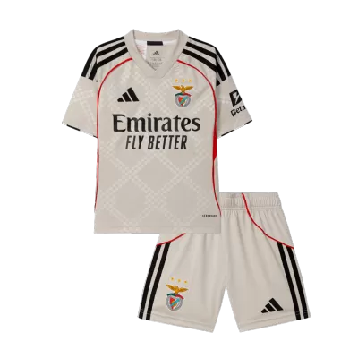 Benfica Away Kids Jerseys Kit 2025/26 - bestfootballkits