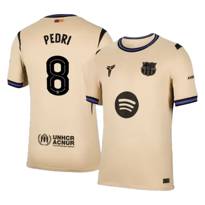PEDRI #8 Barcelona Away Soccer Jersey 2025/26 Yellow - bestfootballkits