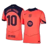 Authentic LAMINE YAMAL #10 Barcelona Soccer Third Away Jersey 2025/26 Orange - bestfootballkits