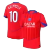 Authentic O.DEMBÉLÉ #10 PSG Soccer Third Away Jersey 2025/26 Red - bestfootballkits