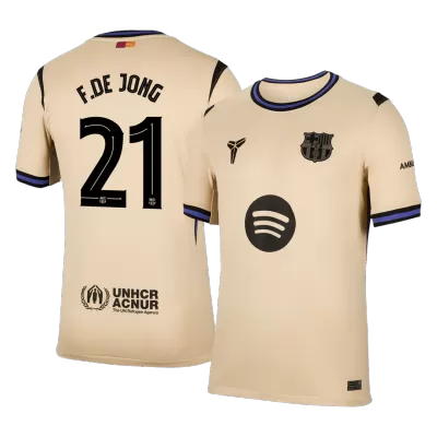 F.DE JONG #21 Barcelona Away Soccer Jersey 2025/26 Yellow - bestfootballkits