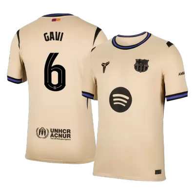GAVI #6 Barcelona Away Soccer Jersey 2025/26 Yellow - bestfootballkits