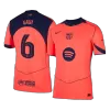 Authentic GAVI #6 Barcelona Soccer Third Away Jersey 2025/26 Orange - bestfootballkits