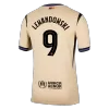 LEWANDOWSKI #9 Barcelona Away Soccer Jersey 2025/26 Yellow - bestfootballkits