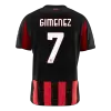 GIMENEZ #7 AC Milan Home Soccer Jersey 2025/26 Red&Black - bestfootballkits