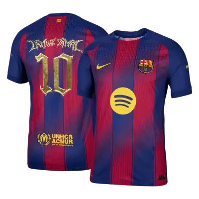 Authentic LAMINE YAMAL #10 Barcelona Soccer Home Jersey 2025/26 Red&Blue - bestfootballkits