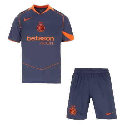 Inter Milan Third Away Soccer Jersey Kit(Jersey+Shorts) 2025/26 Navy - bestfootballkits