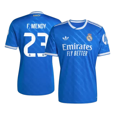 F. MENDY #23 Real Madrid Third Away Soccer Jersey 2025/26 Blue - bestfootballkits