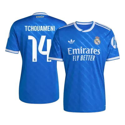 TCHOUAMENI #14 Real Madrid Third Away Soccer Jersey 2025/26 Blue - bestfootballkits
