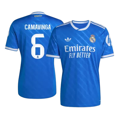 CAMAVINGA #6 Real Madrid Third Away Soccer Jersey 2025/26 Blue - bestfootballkits