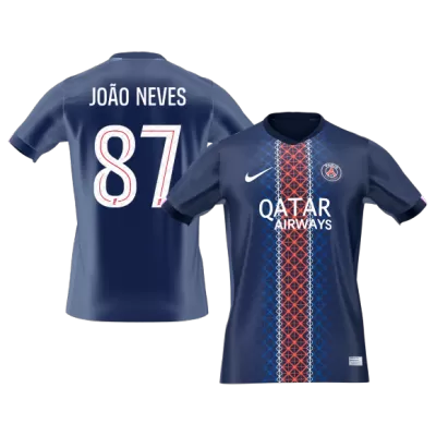 JOÃO NEVES #87 PSG Home Soccer Jersey Shirt 2025/26 - bestfootballkits