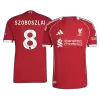Player Version SZOBOSZLAI #8 Liverpool Soccer Home Jersey 2025/26 Red - bestfootballkits