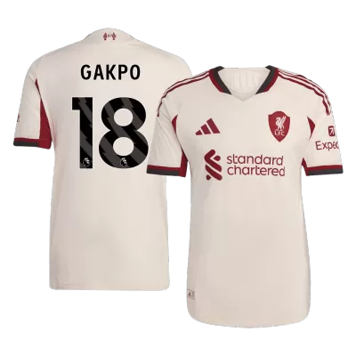 Player Version GAKPO #18 Liverpool Soccer Away Jersey 2025/26 White - bestfootballkits