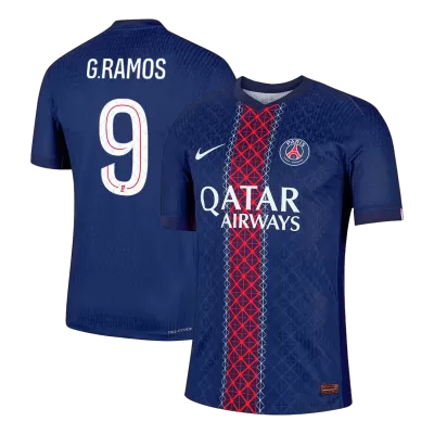 Authentic G.RAMOS #9 PSG Soccer Home Jersey 2025/26 Navy - bestfootballkits