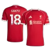 GAKPO #18 Liverpool Home Soccer Jersey 25/26 Red - bestfootballkits