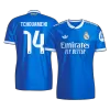 Authentic TCHOUAMENI #14 Real Madrid Soccer Third Away Jersey 2025/26 Blue - bestfootballkits