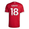 GAKPO #18 Liverpool Home Soccer Jersey 25/26 Red - bestfootballkits