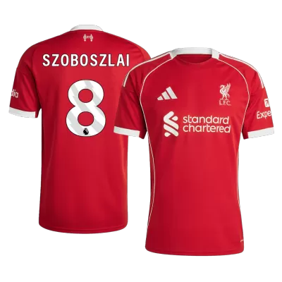 SZOBOSZLAI #8 Liverpool Home Soccer Jersey 25/26 Red - bestfootballkits