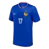 SALIBA #17 France Euro Home Soccer Jersey 2024 Blue - bestfootballkits