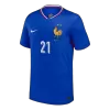 L.Hernandez #21 France Euro Home Soccer Jersey 2024 Blue - bestfootballkits