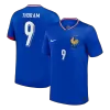 THURAM #9 France Euro Home Soccer Jersey 2024 Blue - bestfootballkits