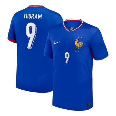THURAM #9 France Euro Home Soccer Jersey 2024 Blue - bestfootballkits